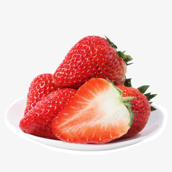 新鲜冬季牛奶酸甜草莓3斤装大果孕妇水果草莓新鲜坏果素材