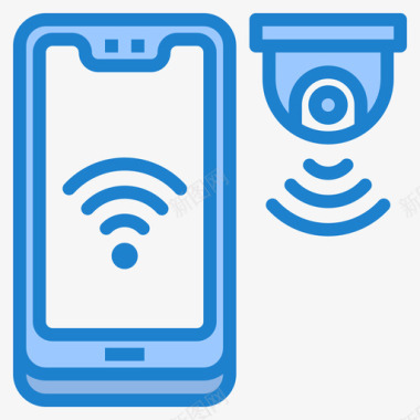 蓝色手机Cctv智能手机技术5蓝色图标