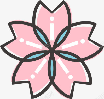 花樱花春天粉色清新贴纸和ID7C172CFotor图标