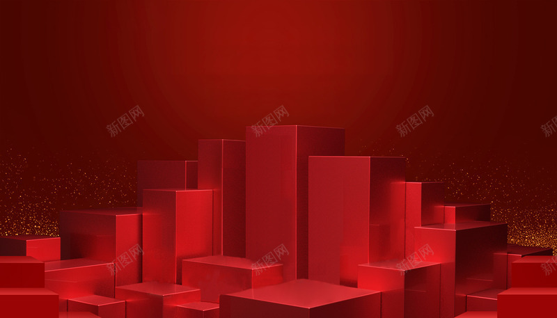 大红色立体方块质感精致承载物jpg设计背景_88icon https://88icon.com 大红 红色 立体 方块 质感 精致 承载 载物