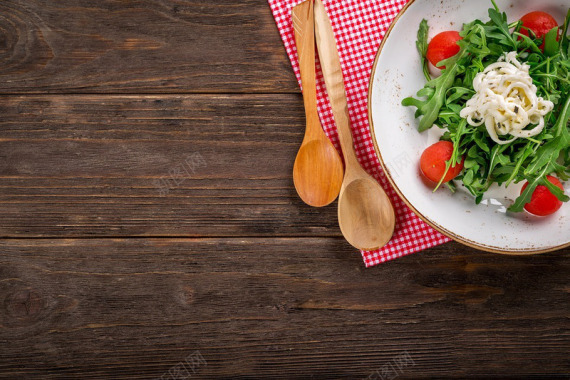 沙拉食品美味橄榄木制的烹饪板厨房美食营养菜简单的下背景