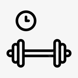 每日健身哑铃时间锻炼健身高清图片