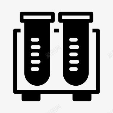 实验与科学试管实验室教育实验图标