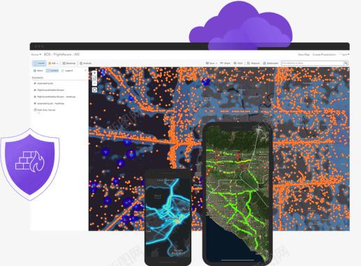 企业级GIS制图软件ArcGISEnterpris图标