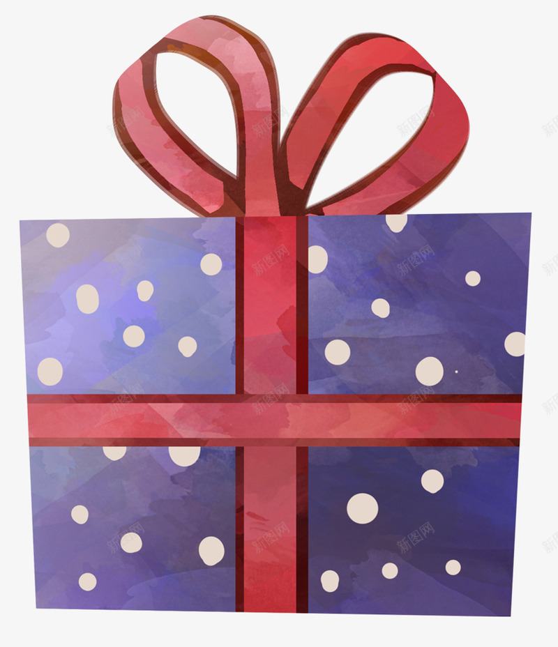 水彩圣诞礼盒礼物png免抠素材_88icon https://88icon.com 水彩 圣诞 礼盒 礼物