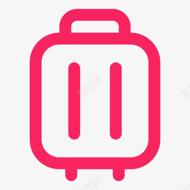 简洁行李箱行李箱图标