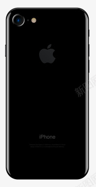 苹果7黑色手机苹果iPhone7黑色背面苹果图标