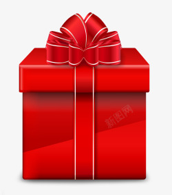 礼物盒2飘带礼品红包金币剪纸飘带礼品喜庆素材