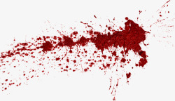 艺术泼墨不规则图形卡通手绘伤口创意受伤流血飞溅大片痕迹红色绘画血迹装饰素材