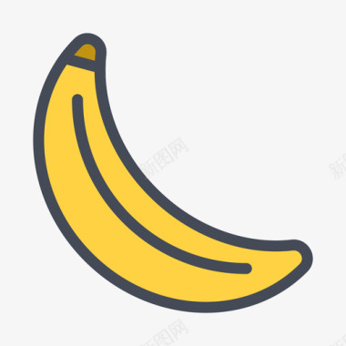 多色图标香蕉图标