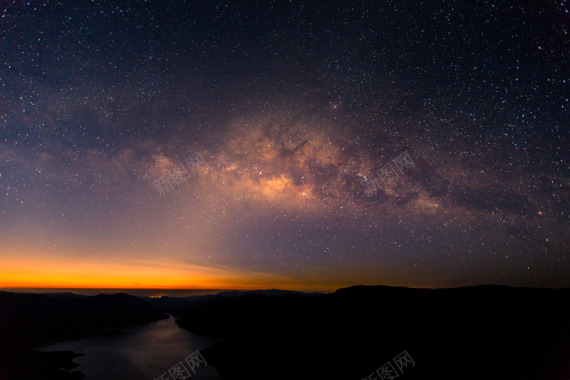 星空夜景月亮天空星星摄影后期照片修图溶图滤色PSD摄影图片