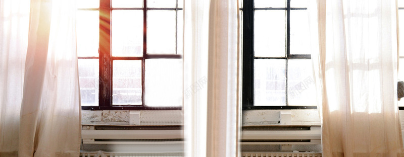 阳光室内窗帘全屏家居生活简约现代时尚背景