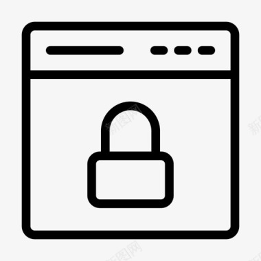 小程序网页锁定保护安全图标