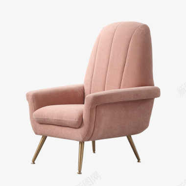 汉哲北欧老虎椅单人沙发阳台休闲椅现代简约美式轻奢布图标