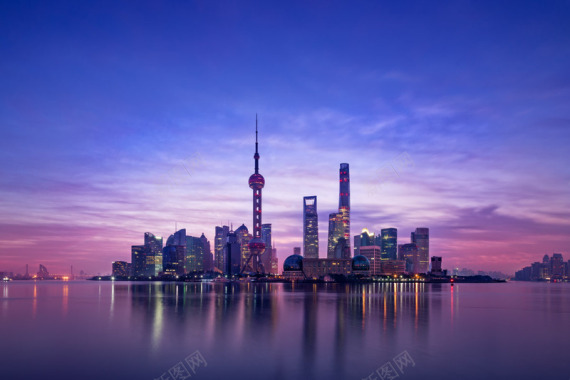 上海建筑物景色背景