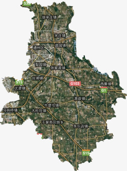 通州区高清卫星地图通州区高清谷歌卫星地图城市规划素材
