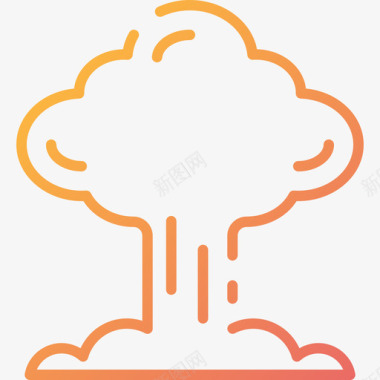 爆炸闪光爆炸军用70梯度图标