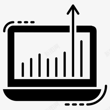 购物信息图表网络流量增长信息图表统计图标