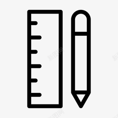 小程序标尺铅笔编辑测量图标