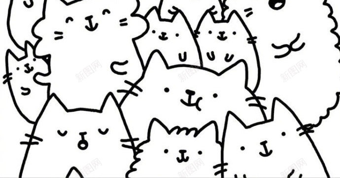 每日手绘上百个可爱猫咪的手绘表现形式如何绘制可爱的jpg设计背景_88icon https://88icon.com 手绘 可爱 每日 百个 猫咪 表现形式 如何 绘制 爱的