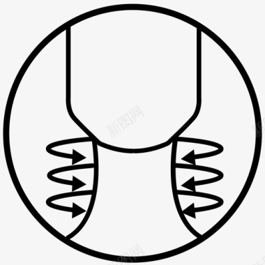 颈部环抱图标