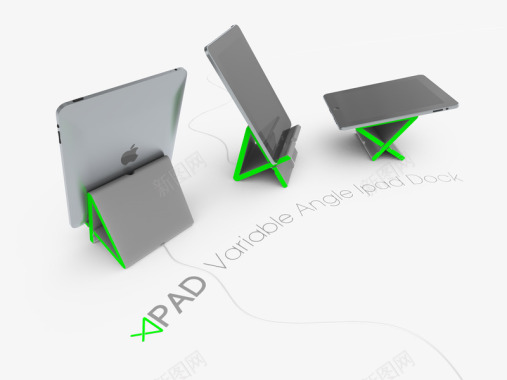 3d糖果矢量图3D打印的多角度IPad支撑架模型文件可在http图标