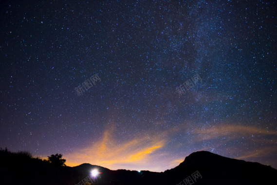 星空夜景月亮天空星星摄影后期照片修图溶图滤色PSD摄影图片
