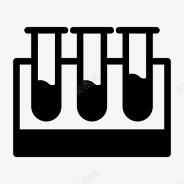 化学研究试管试管实验实验室图标