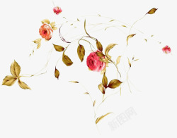 风树抠图小王子的玫瑰花素材