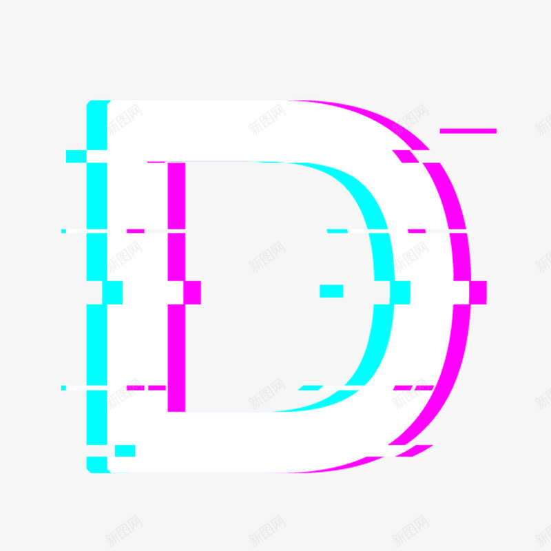 抖音风格英文字母D1000x1000png免抠素材_88icon https://88icon.com 抖音 风格 英文 字母