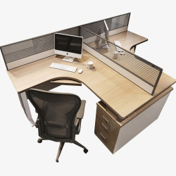 四人办公桌四人位职员桌椅组合屏风隔断4人位办公桌现代简约员工高清图片