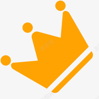 矢量标志皇冠王冠会员身份等级认证面性图标