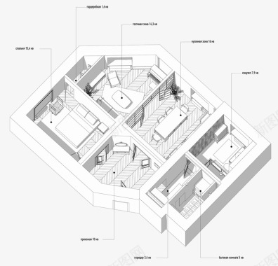 室内设计onBehance加强建筑物的内部为使用空图标