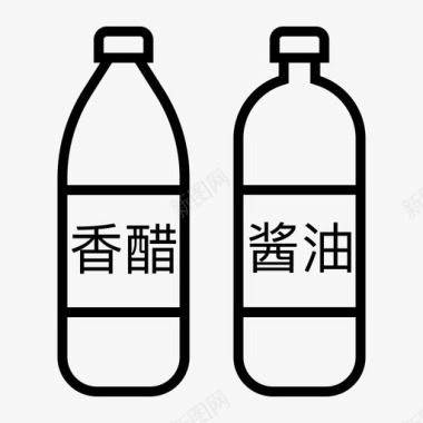 调味酱油香醋酱油图标