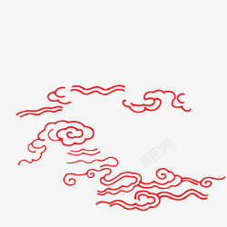 中国传统祥云纹图案素材