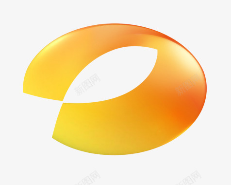 湖南卫视台标造型设计别具一格标徽图形为椭圆中间空心图标