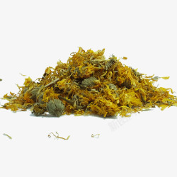 鲜花金盏花黄色草药盛开干花的健康护理草本植物茶放松素材