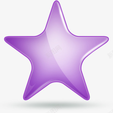 紫色的五角星图标iconcom采集大赛图标