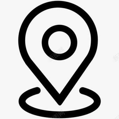 公共交通标识位置icon图标