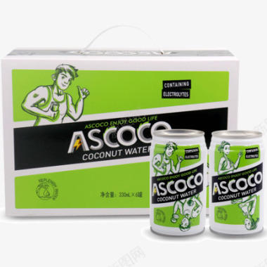 ASCOCO可可椰子水可可青椰子果味饮料汁菲律宾进图标
