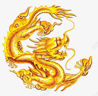 金色的中国龙金色的龙中国龙的图标中国龙中国龙log图标