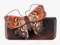 香奈儿包包金属质感小羊皮晚装包饰以蝴蝶刺绣高级手工素材