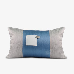 样板房间家居软装蓝色手工抱枕靠包现代简约轻奢大都会素材