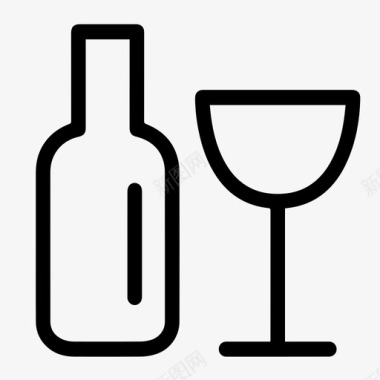 酒酒和杯子图标
