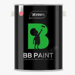 三棵树漆BB漆室内家用乳胶漆涂刷高端涂料油漆自刷家素材