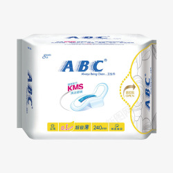 ABC超极薄棉柔表层日用卫生巾8片素材