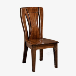 黑胡桃木餐椅家用现代简约餐厅家具全实木餐桌搭配椅子素材