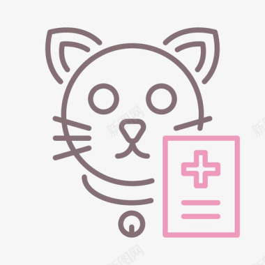 制药兽医制药线性颜色图标