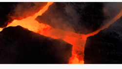 火山岩破裂爆发酷炫素材