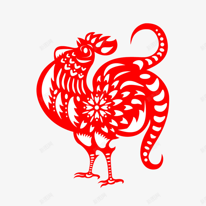 窗花鸡个人作品需要商用请联系png免抠素材_88icon https://88icon.com 窗花 个人作品 需要 商用 联系